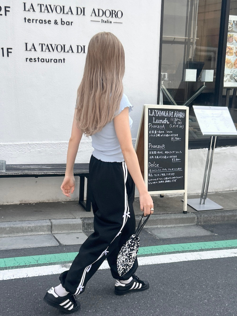<SL2234623> リボンラインジョガーパンツ※動画あり