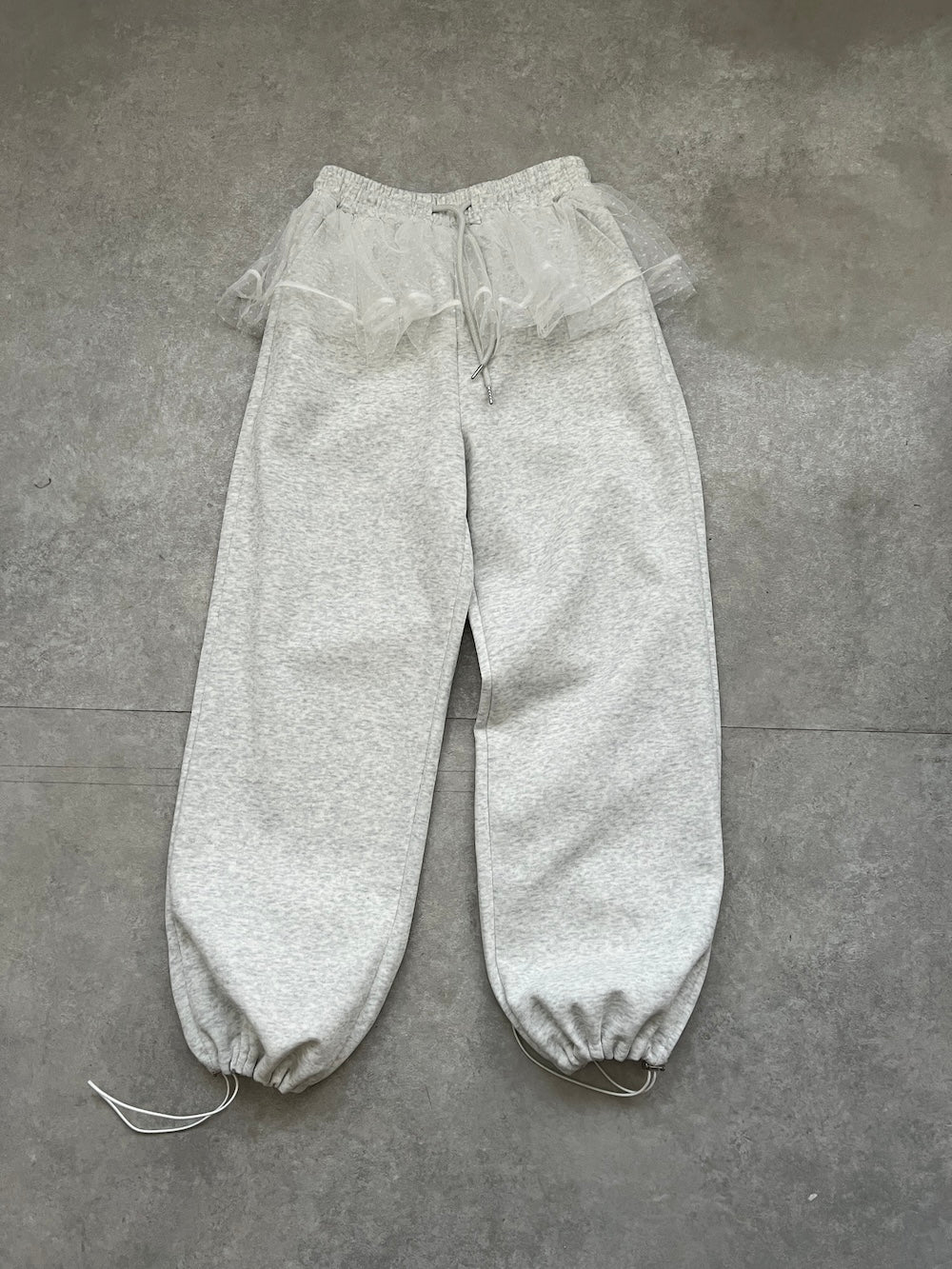 <SL2251652> レースフリルスウェットパンツ