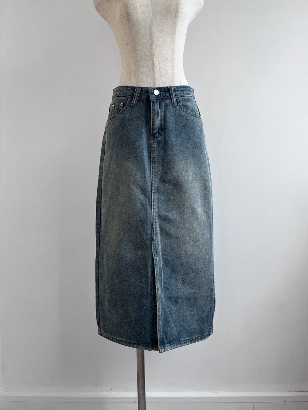 <RN2242004> スリットデニムスカート