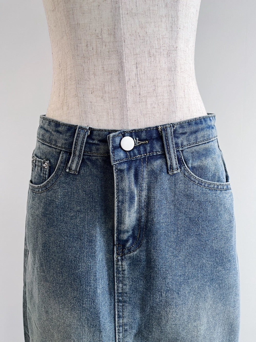<RN2242004> スリットデニムスカート
