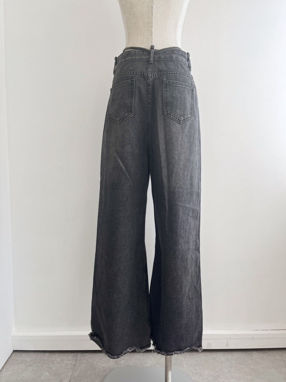 <CH2242812> ウエストリボンルーズデニム