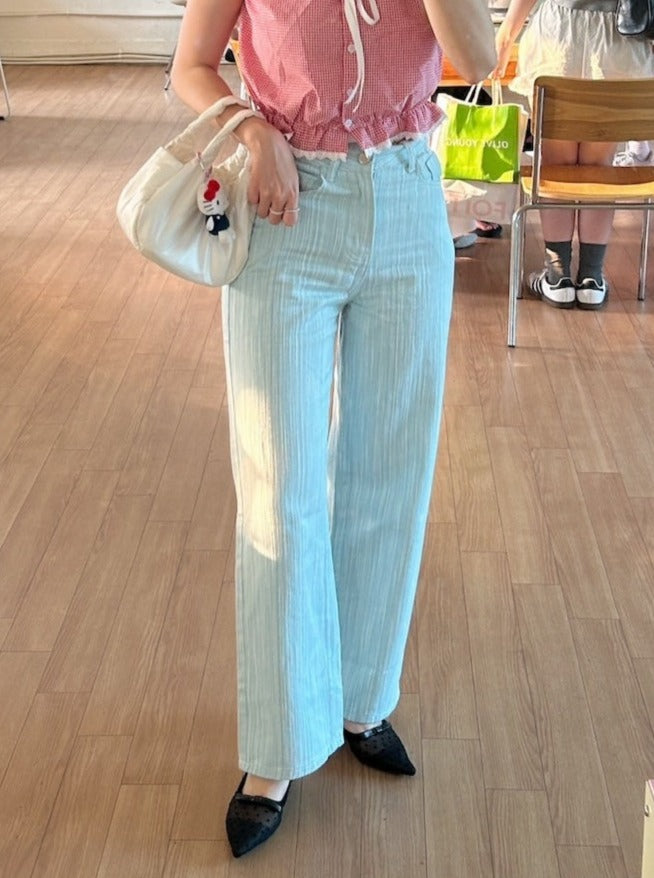 <SL2242648> stripe color pants