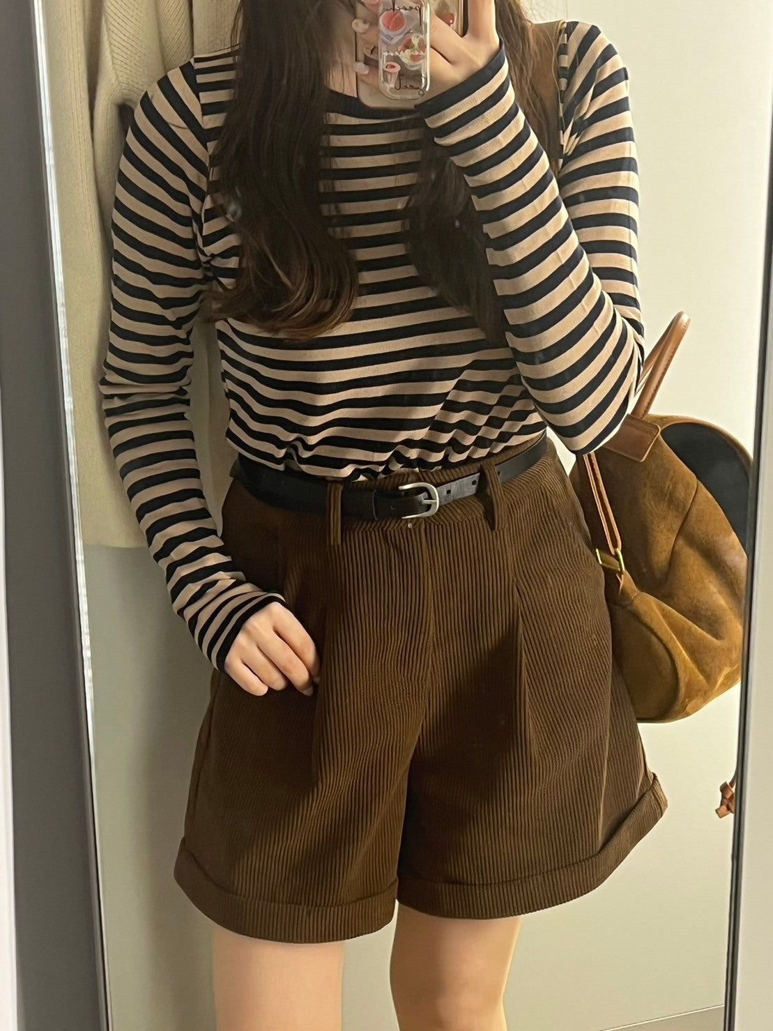 <ME2234004> ベルト付コーデュロイパンツ
