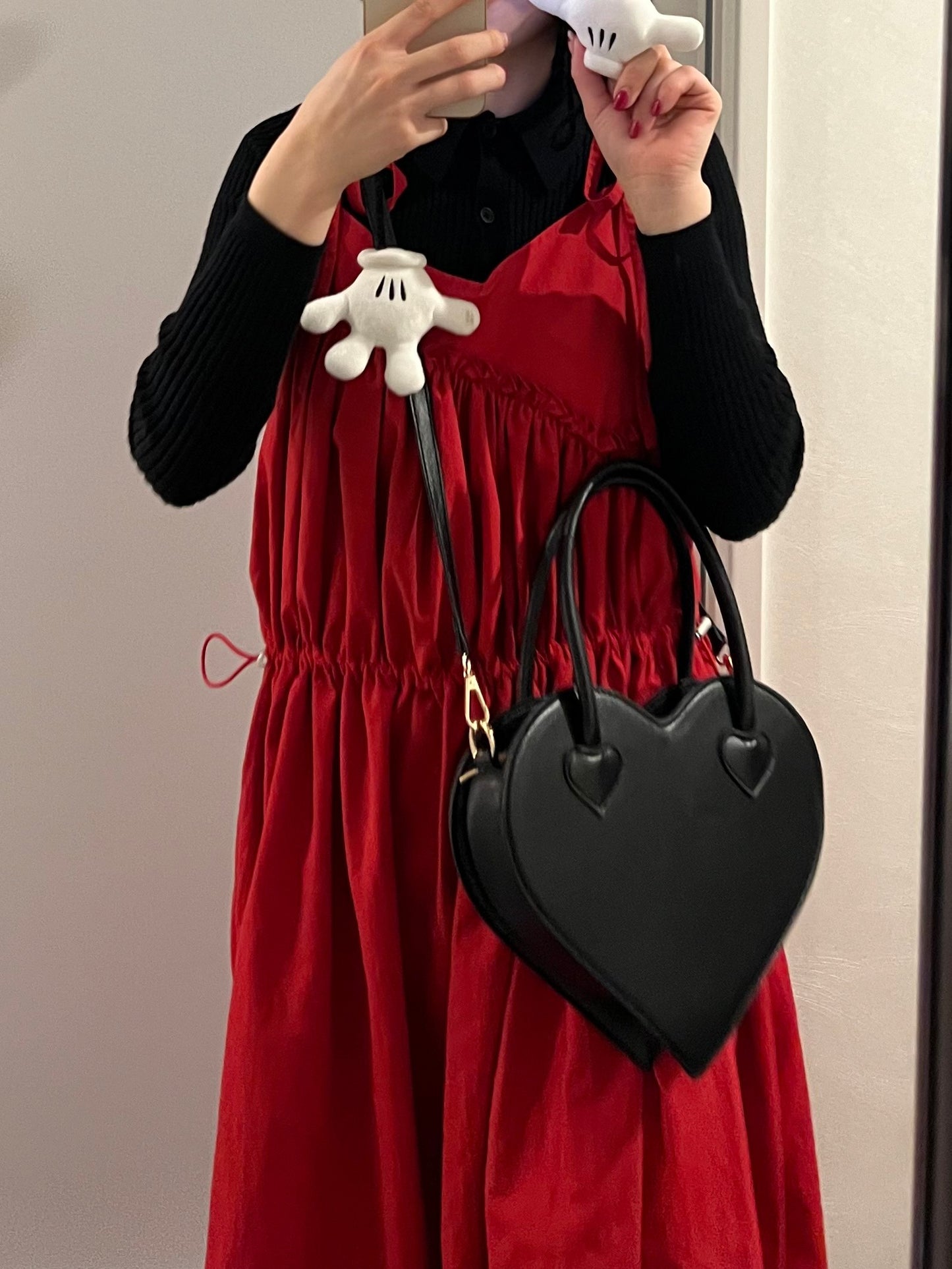 <IT1234403> 2WAY ハートバッグ
