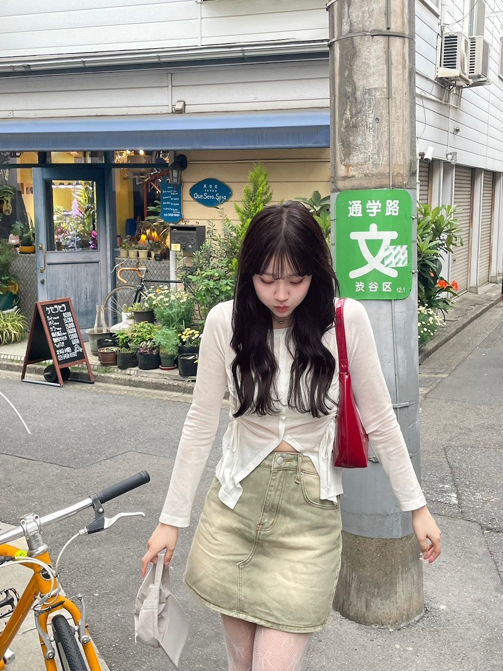 <QU4241202> レースリボンタイツ