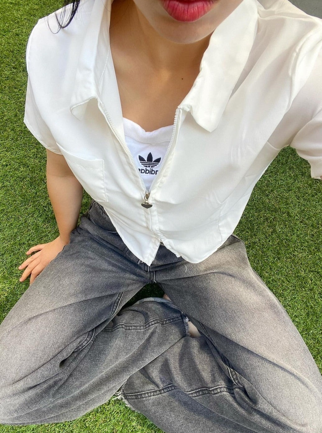 <CH2242806> ダブルジップシャツ