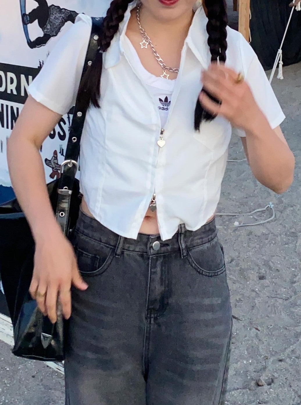 <CH2242806> ダブルジップシャツ