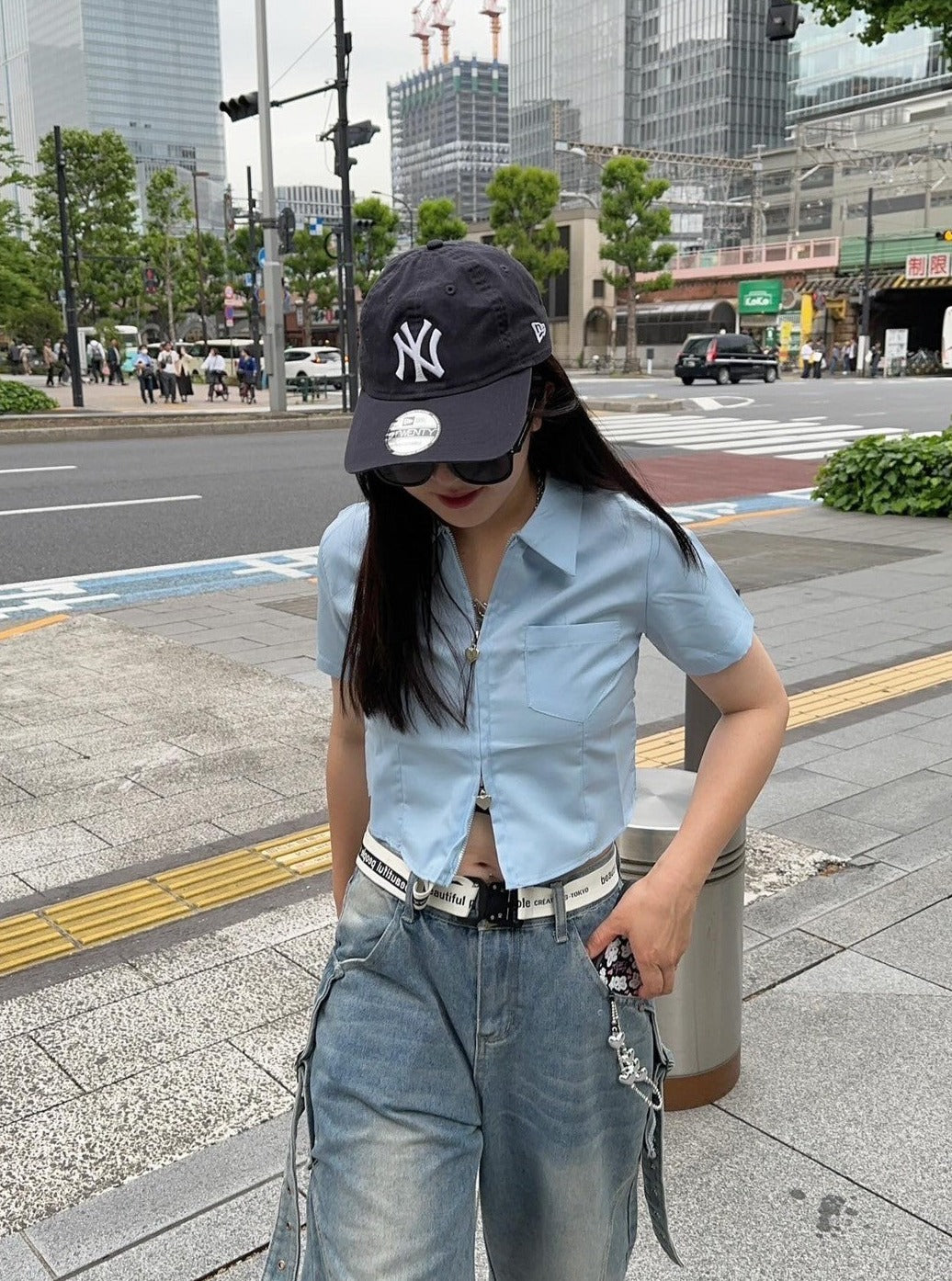 <CH2242806> ダブルジップシャツ