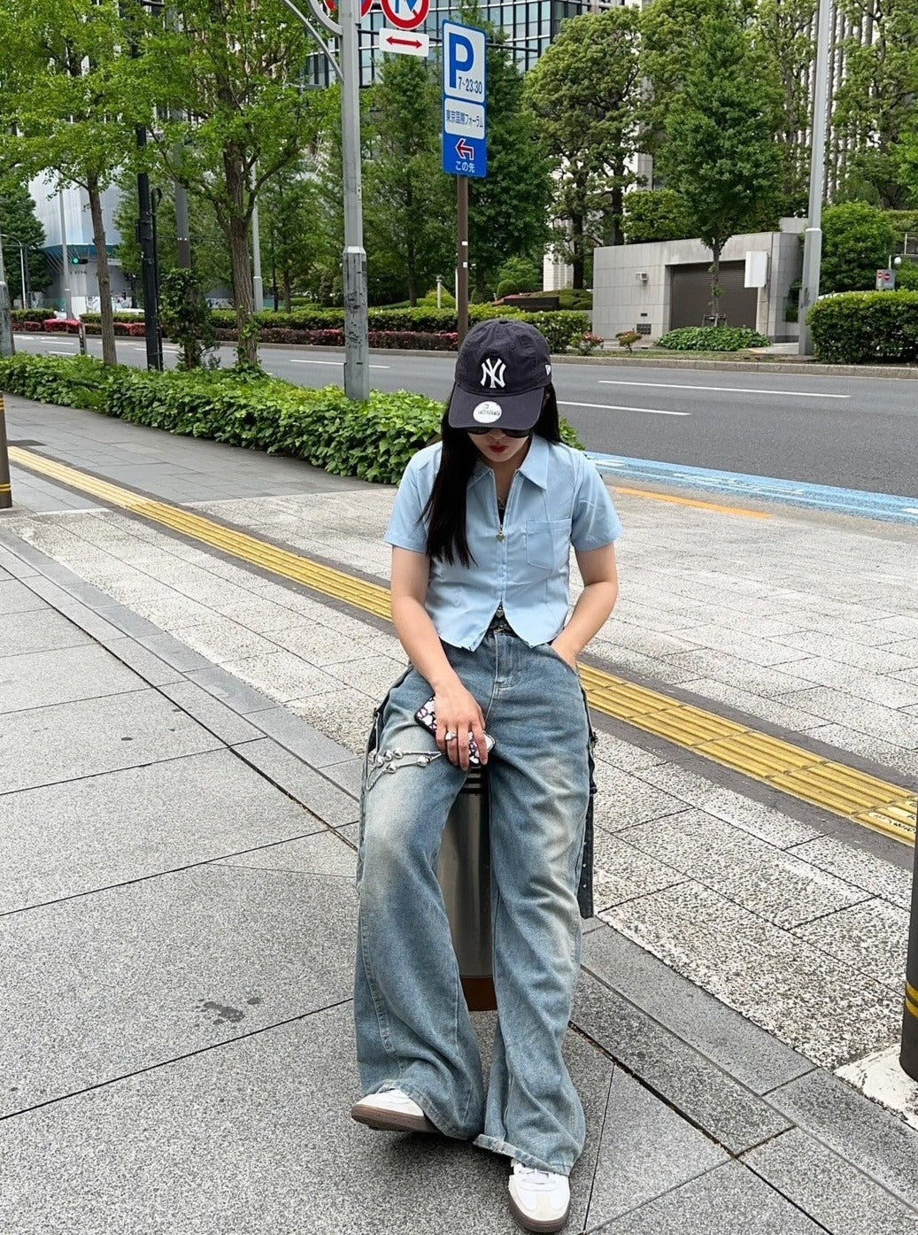 <CH2242806> ダブルジップシャツ