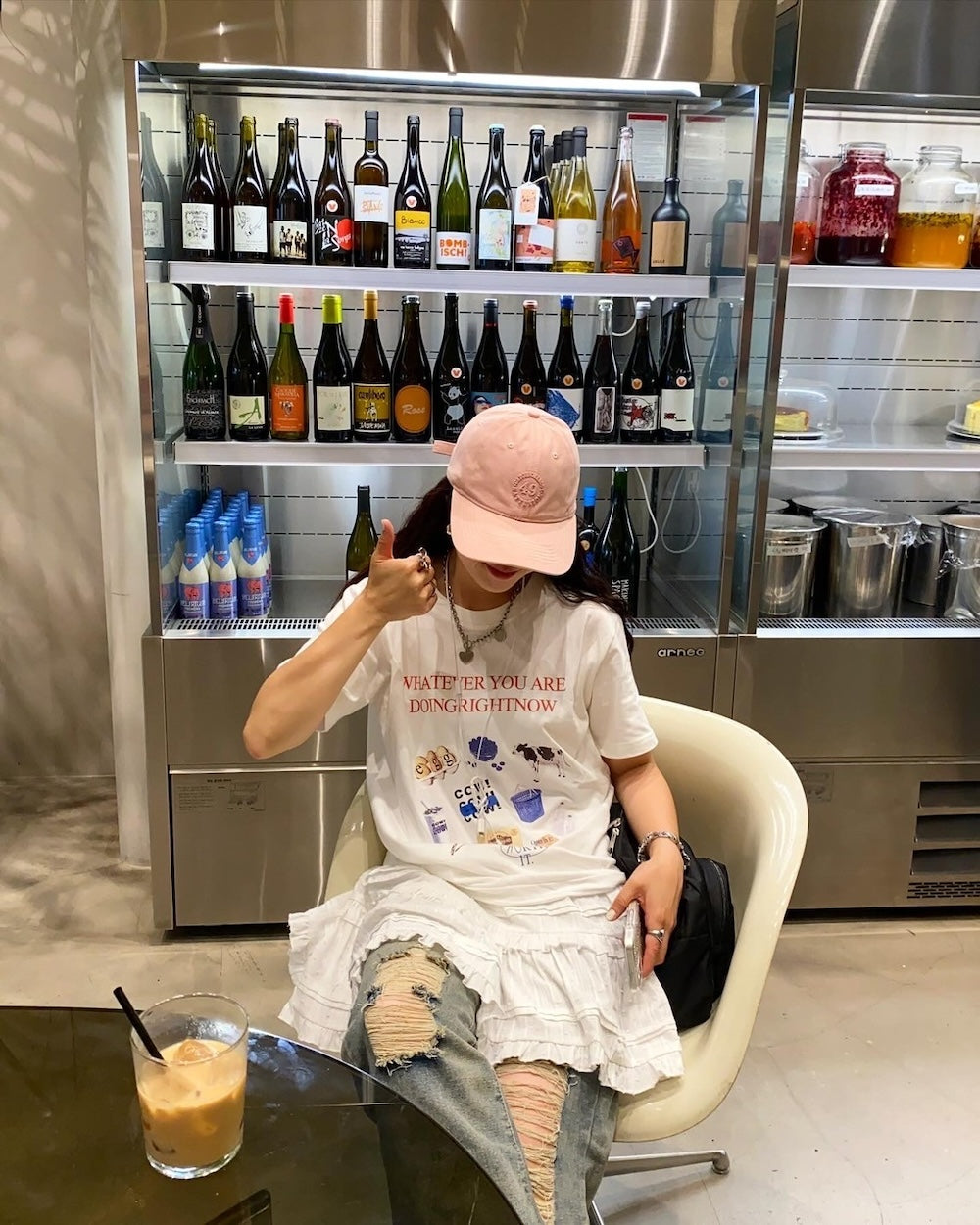 <CH2242817> レトロプリントTシャツ