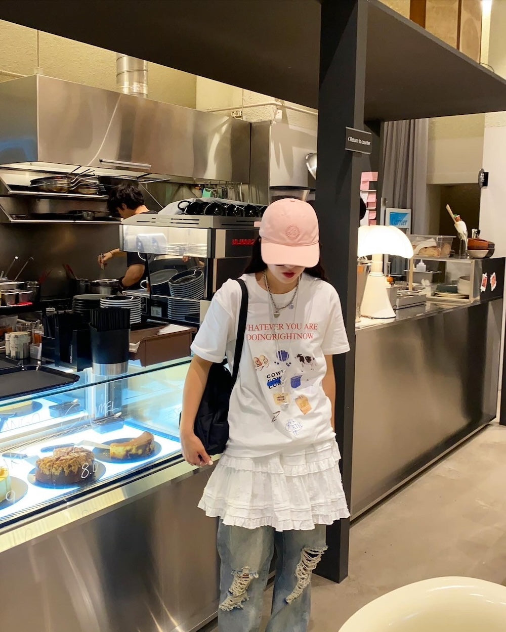 <CH2242817> レトロプリントTシャツ