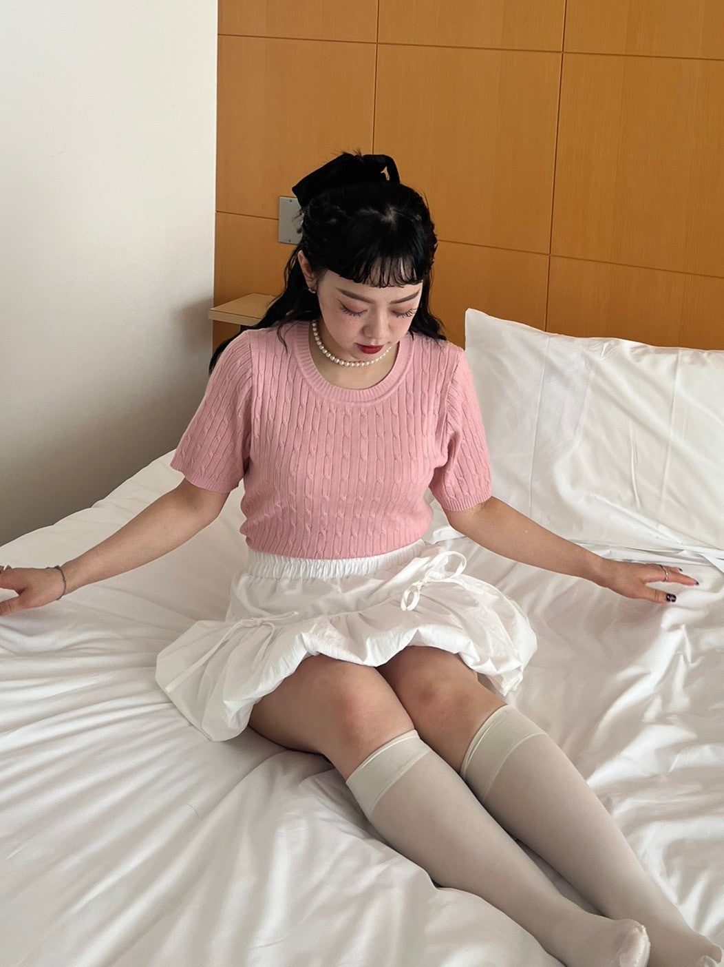 <IT2242414> 半袖ニットトップス
