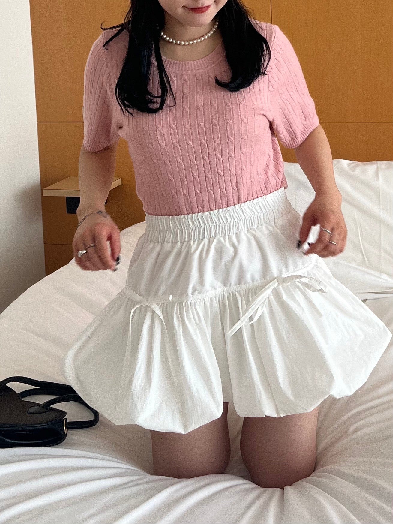 <IT2242414> 半袖ニットトップス