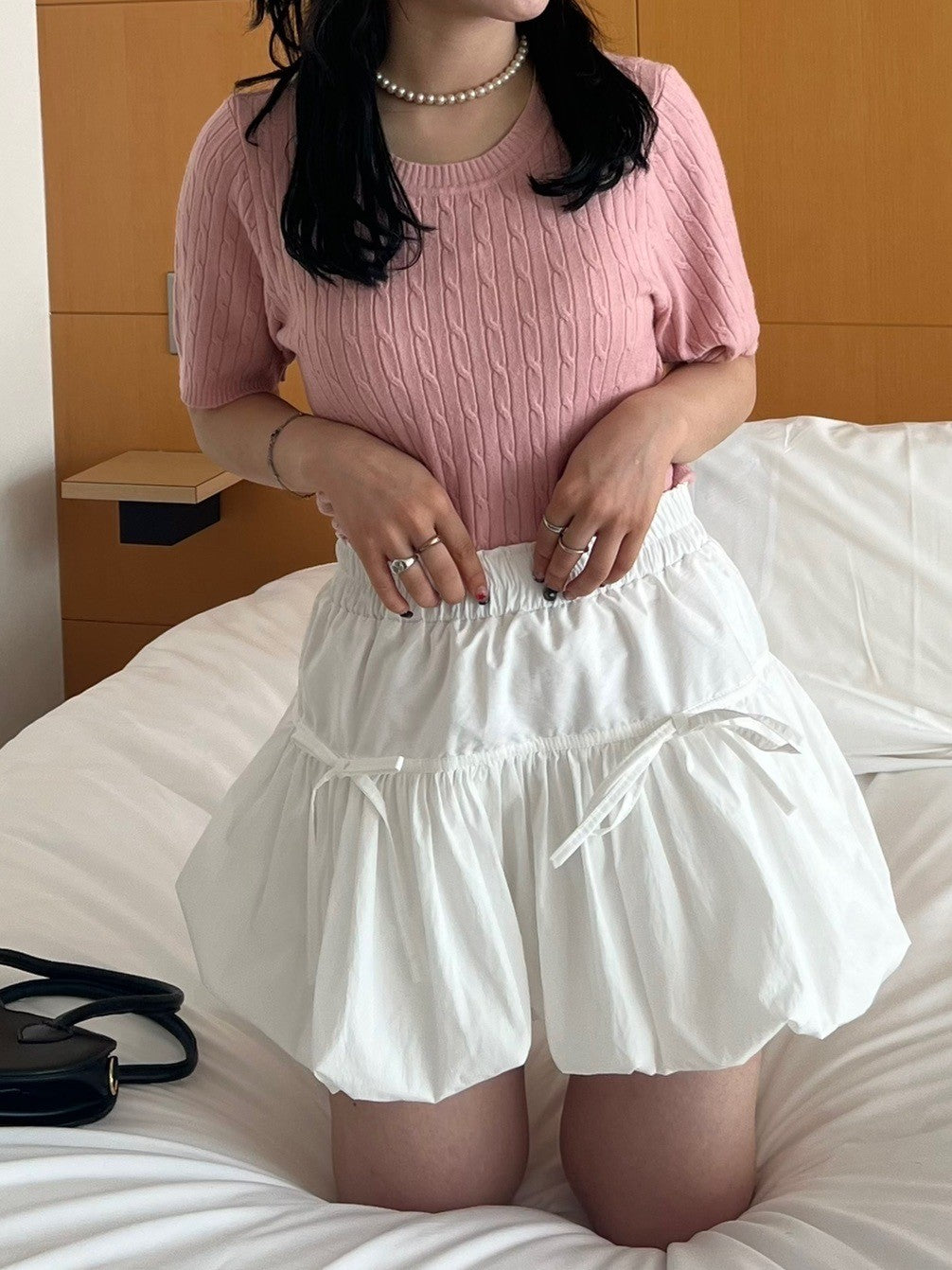 <IT2242414> 半袖ニットトップス