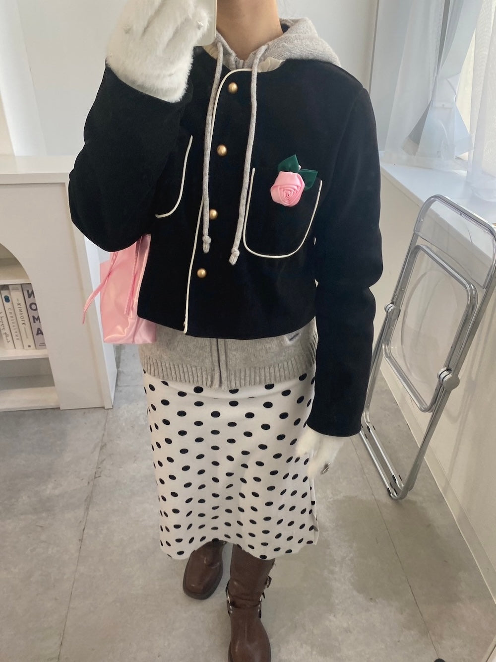 <LD4244901> ローズヘアクリップ