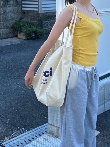 <LE1242906> ロゴトートバッグ
