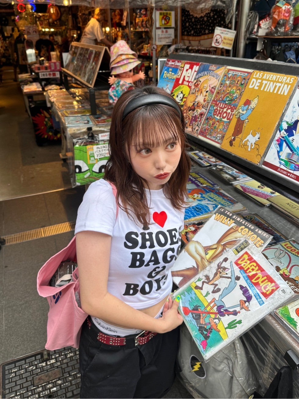<LE2242926> ロゴクロップドTシャツ