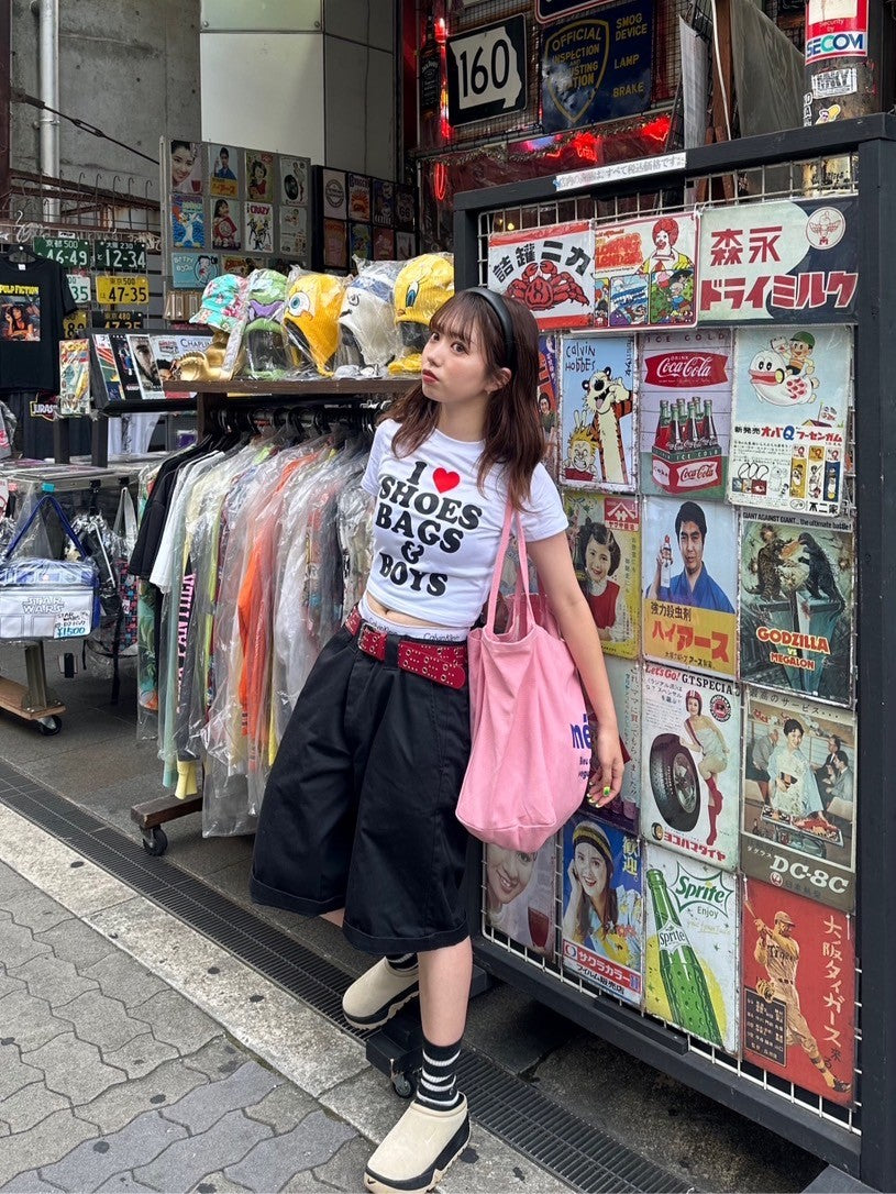 <LE2242926> ロゴクロップドTシャツ