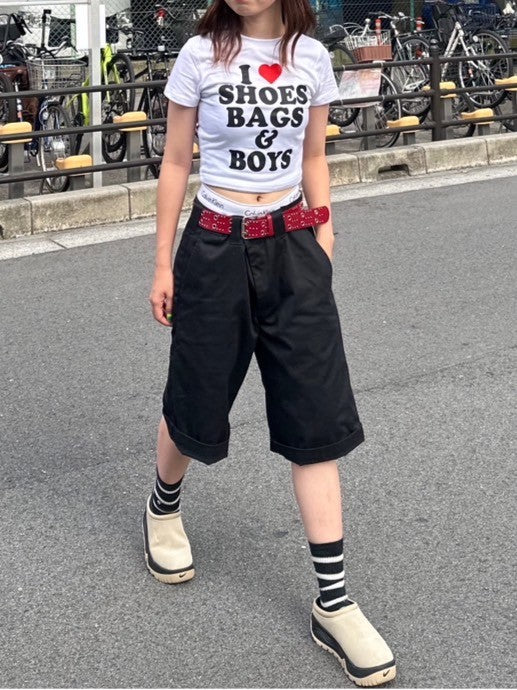 <LE2242926> ロゴクロップドTシャツ