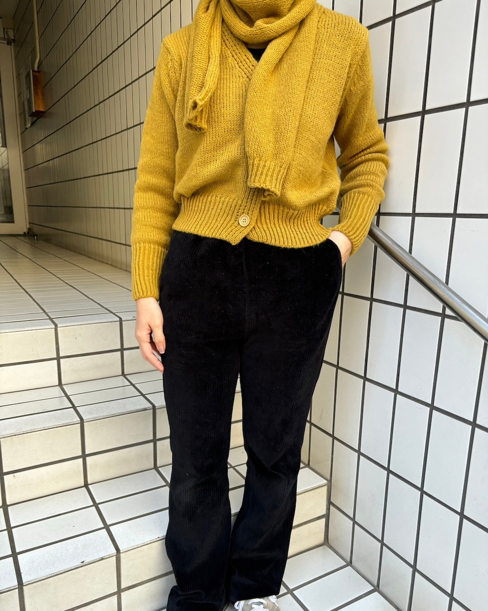 <LI2244102> ストールニットカーディガン