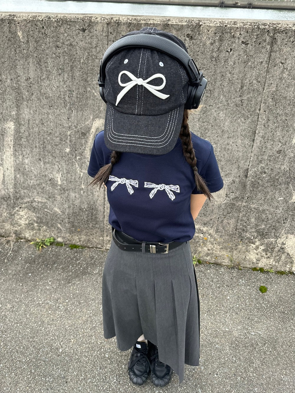 <IT5242401> リボン刺繍キャップ