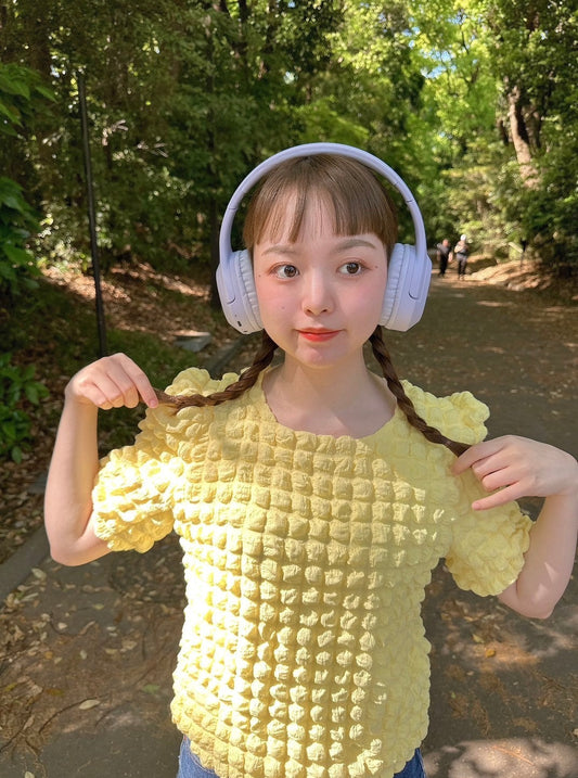 <PP2242701> ぽこぽこペプラムトップス
