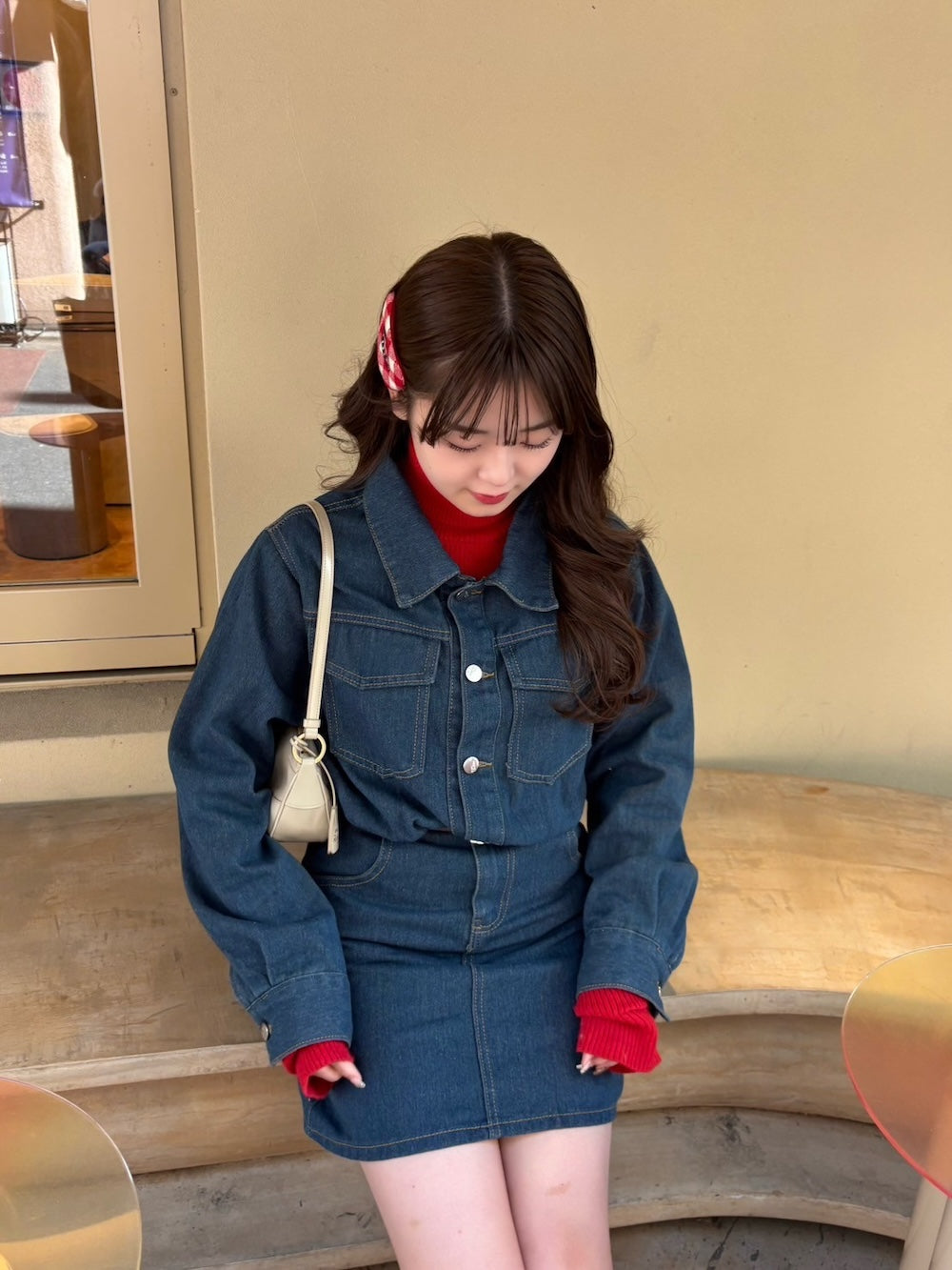 <RN2251004> デニムミニワンピース