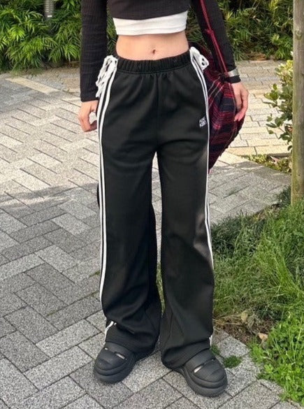 <LE2242915> サイドリボンストレートパンツ