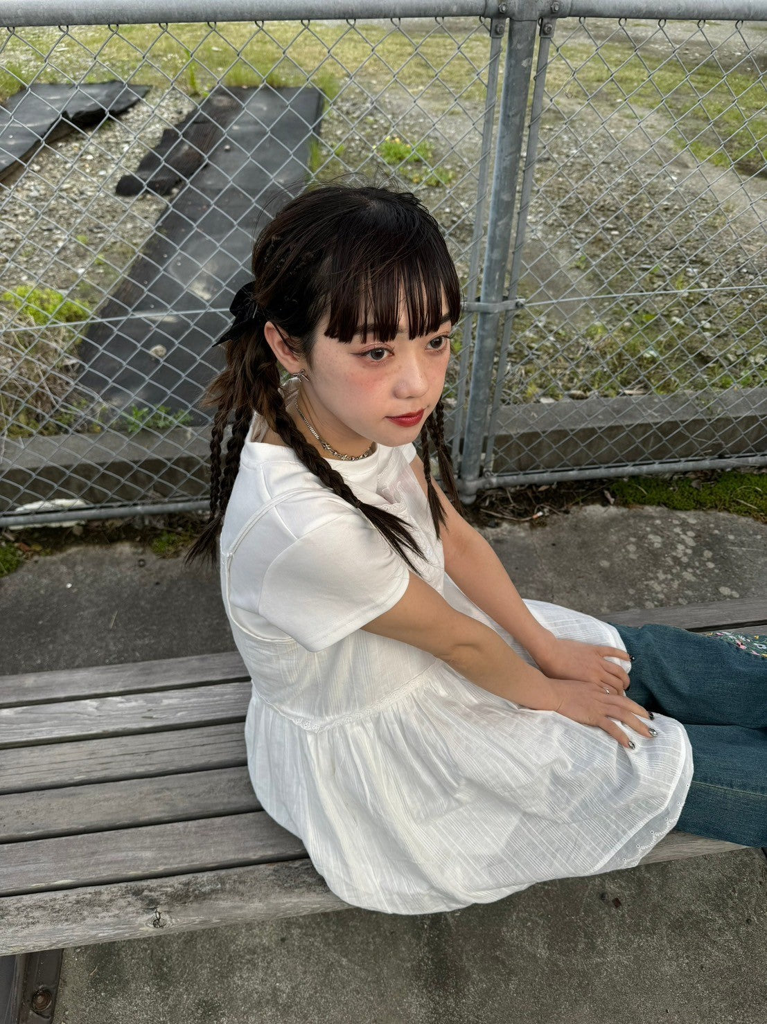 <IT2242408> コットンレースチュニック