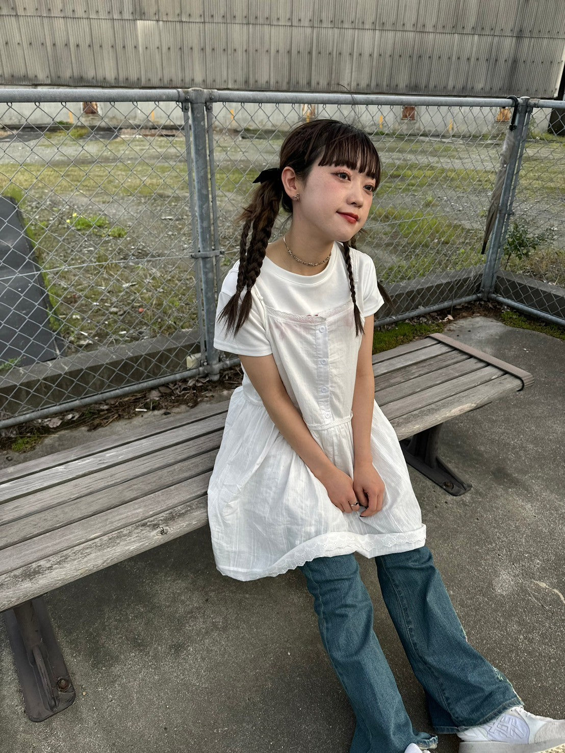 <IT2242408> コットンレースチュニック