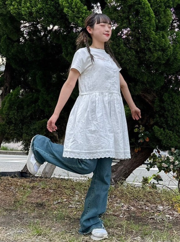 <IT2242408> コットンレースチュニック