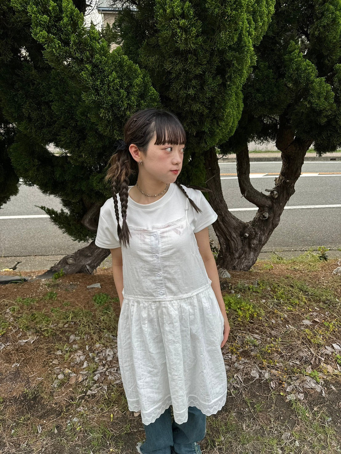 <IT2242408> コットンレースチュニック