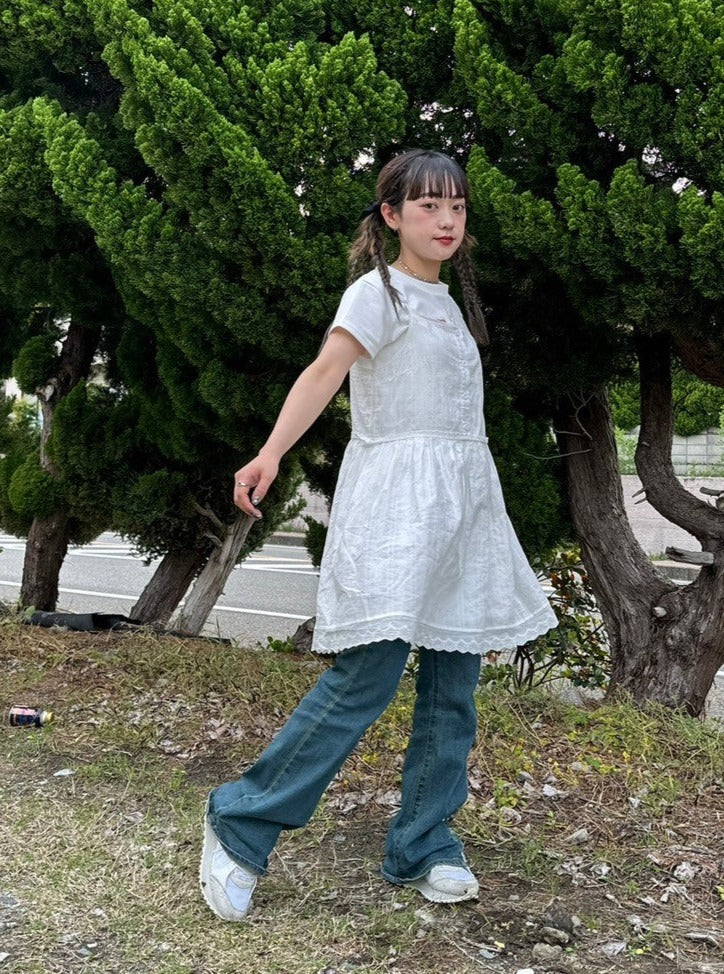 <IT2242408> コットンレースチュニック