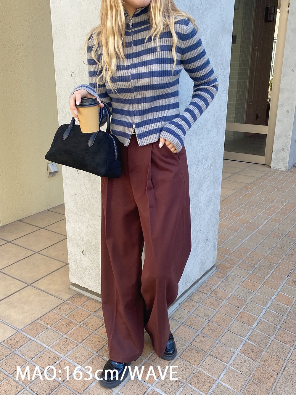 <SL2244630> ベルト付きシンプルスラックス