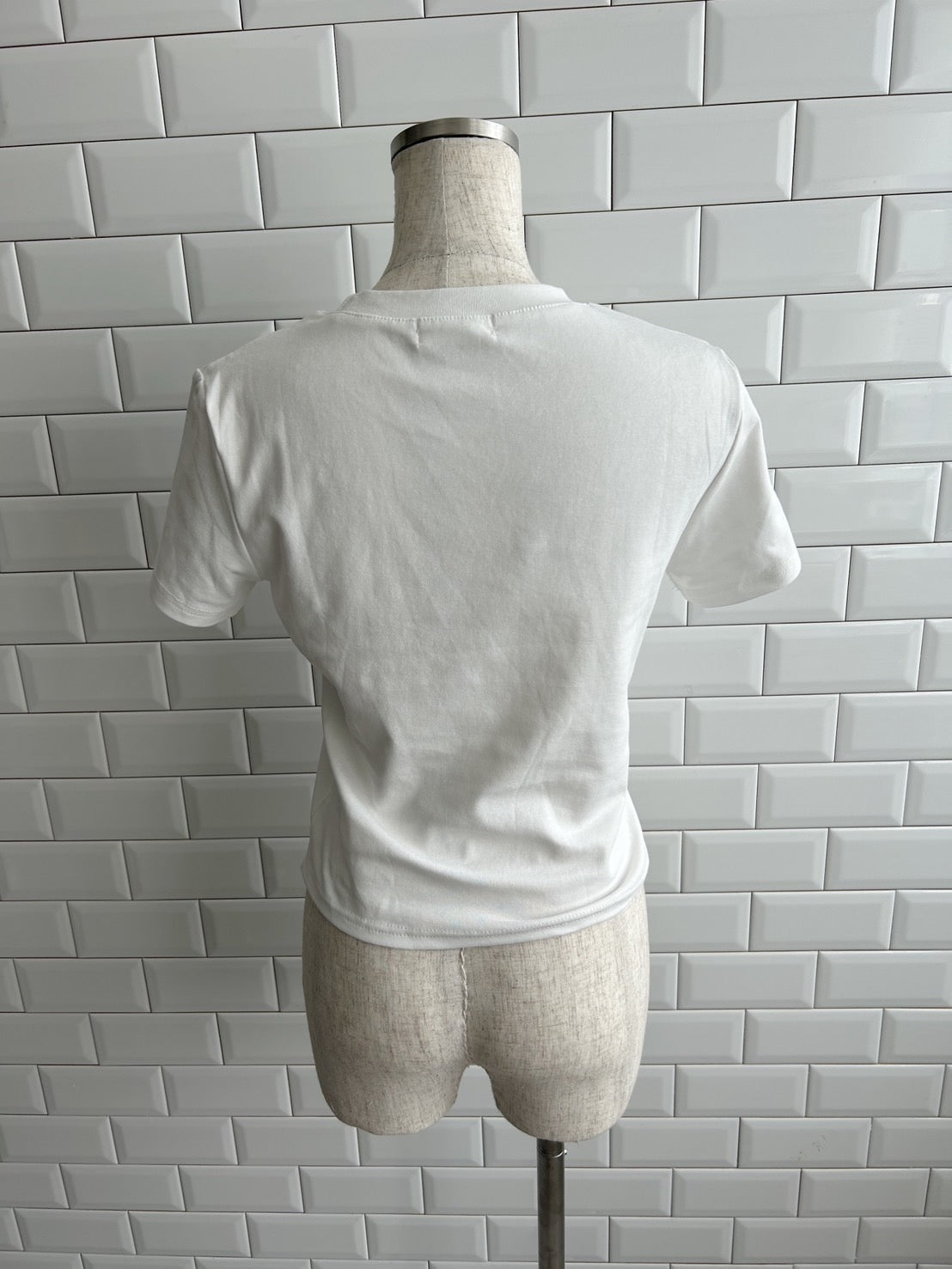 <SL2242610> リボンクロップドTシャツ