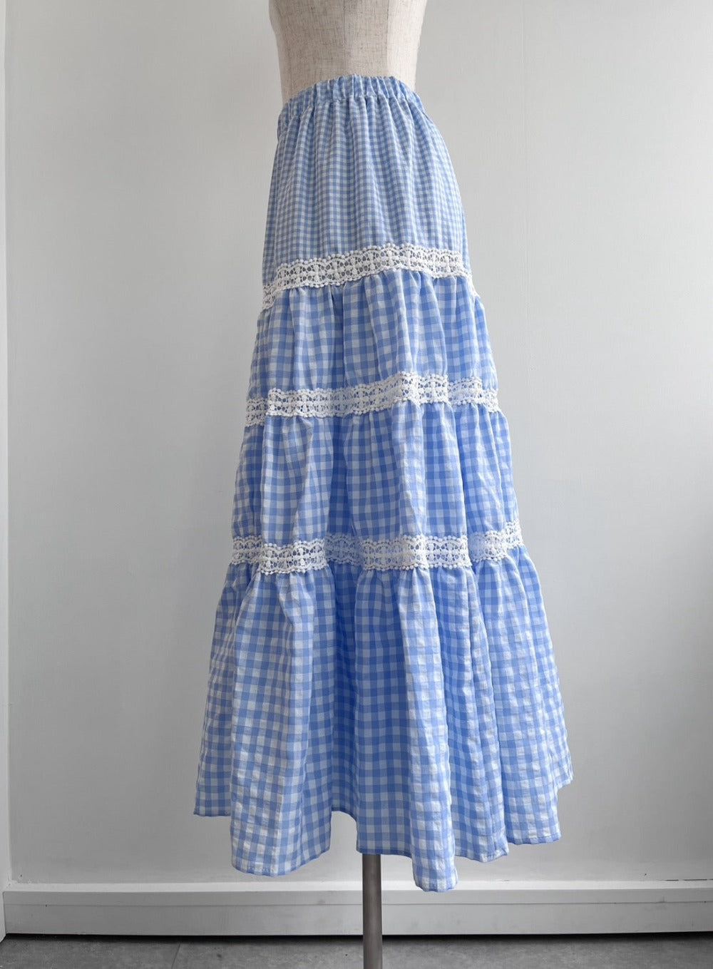 <SL2241667> ギンガムチェックティアードスカート