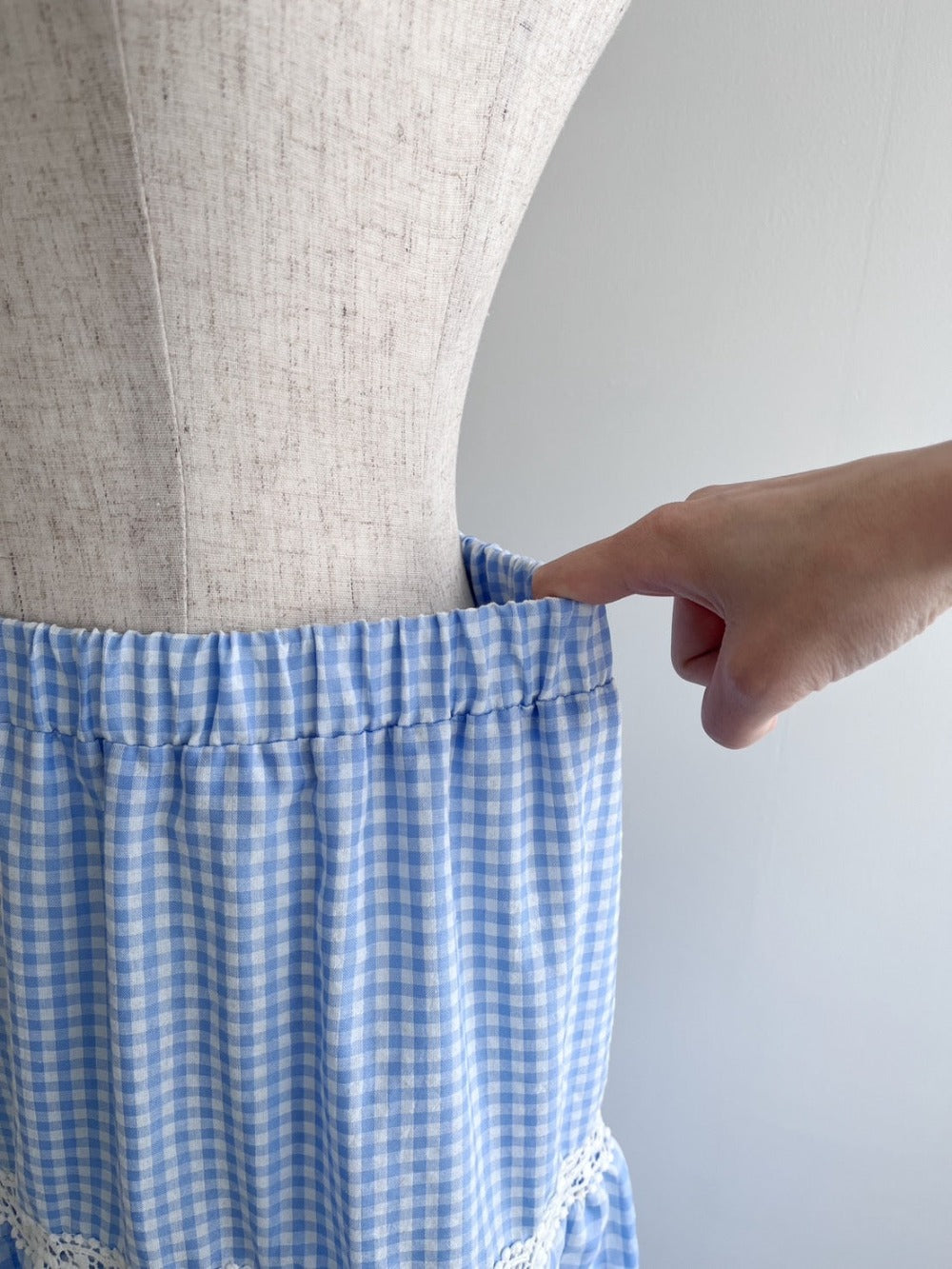 <SL2241667> ギンガムチェックティアードスカート