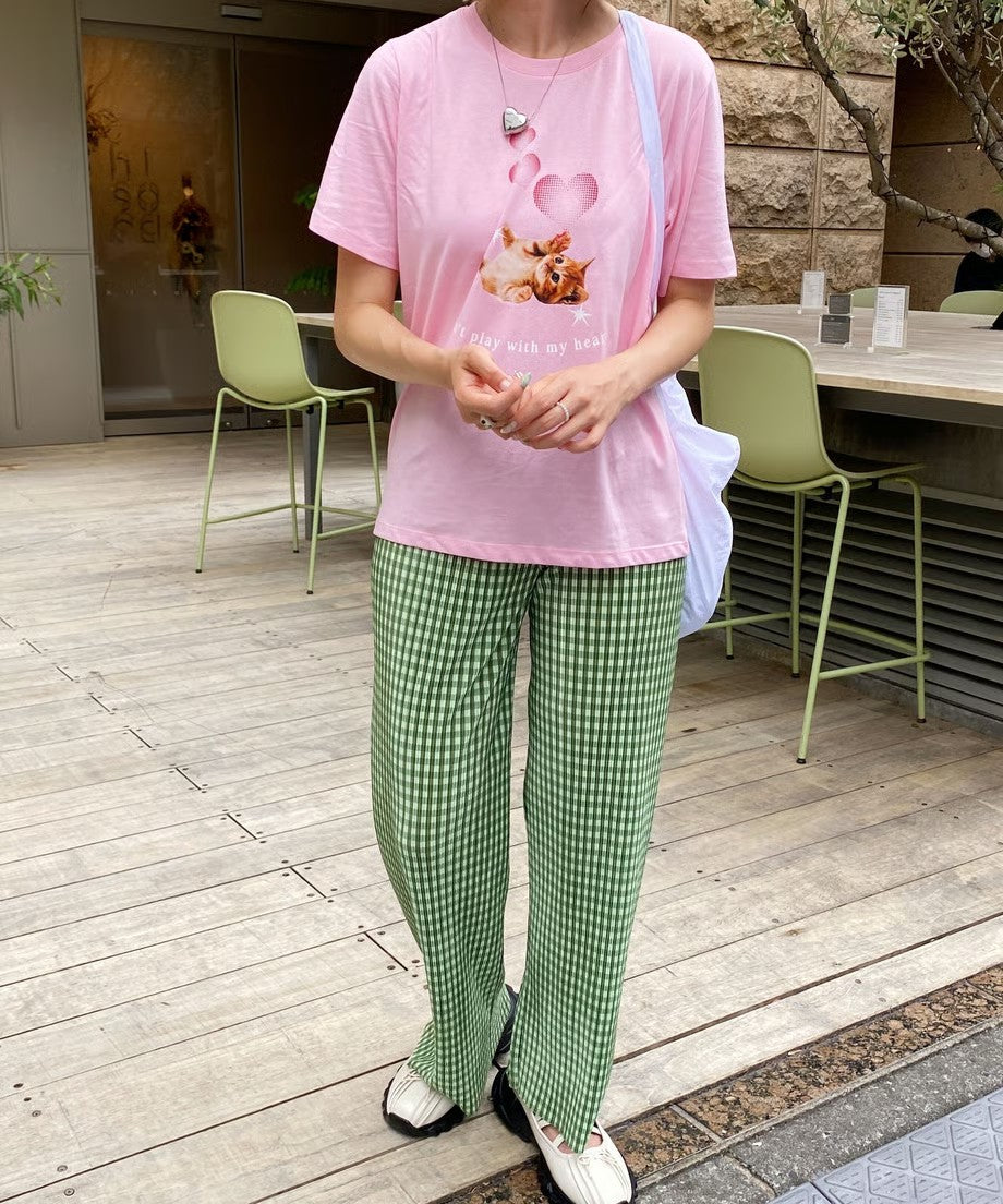 <SL2233613> ネコハートTシャツ