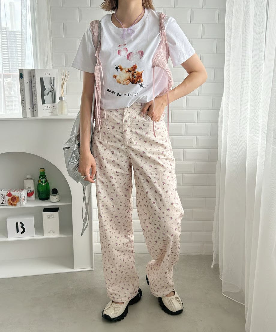<SL2233613> ネコハートTシャツ