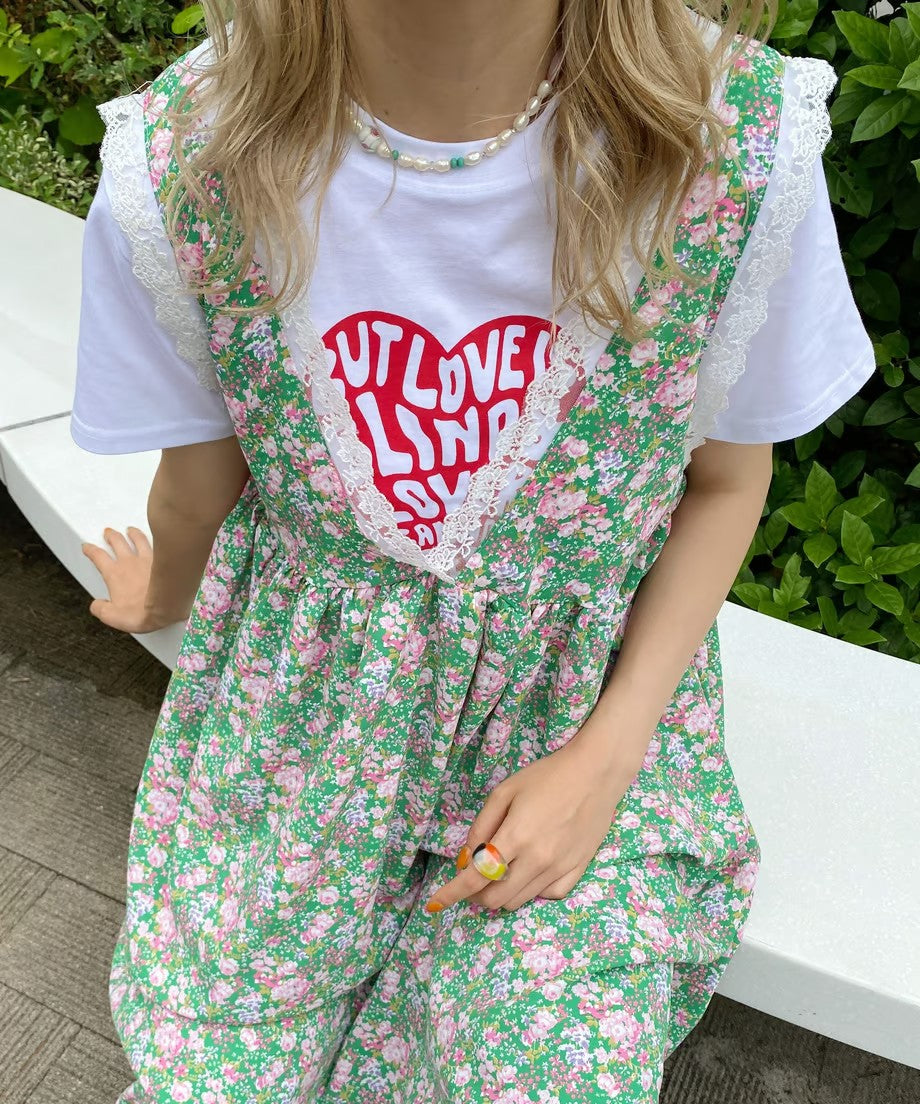 ※残りわずか!<SL2222767> Heart logo short T