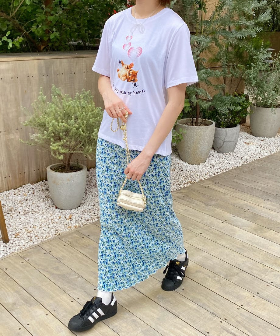 <SL2233613> ネコハートTシャツ