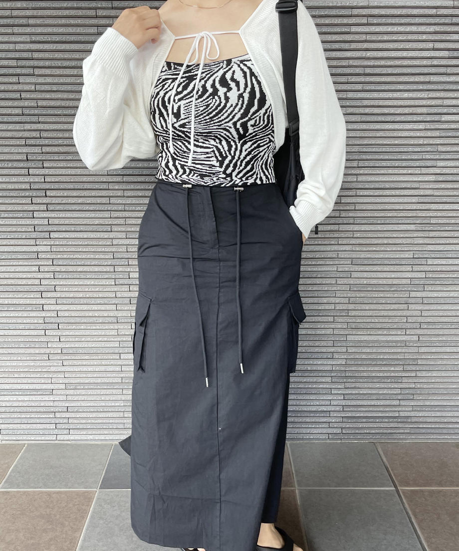 <LT2232103> リボンボレロカーディガン