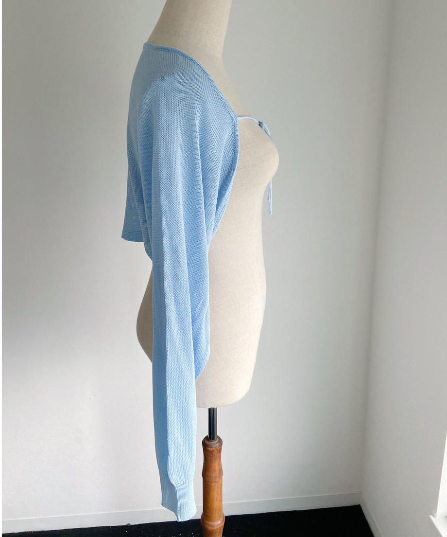 <LT2232103> リボンボレロカーディガン