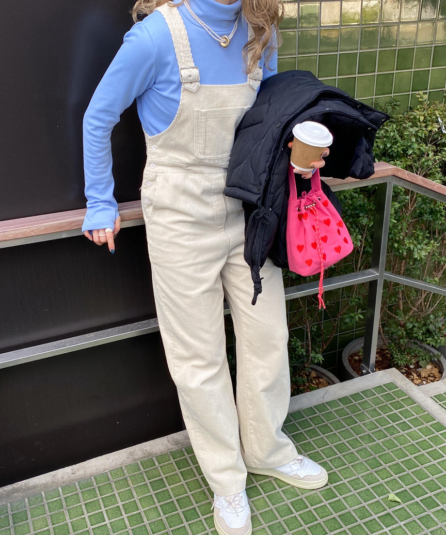 <SL1223701> 2WAYハート刺繍巾着バッグ