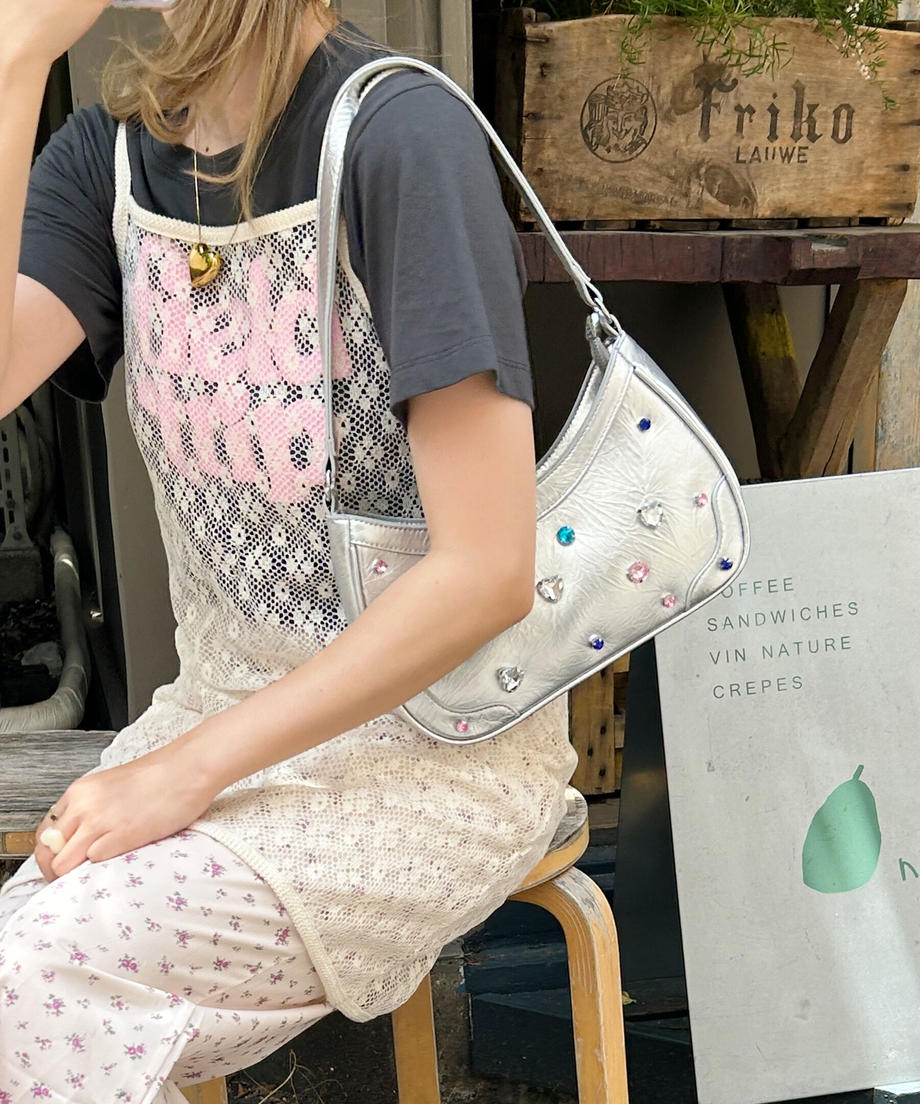 <SL1233603> 2WAYビジューミニショルダー