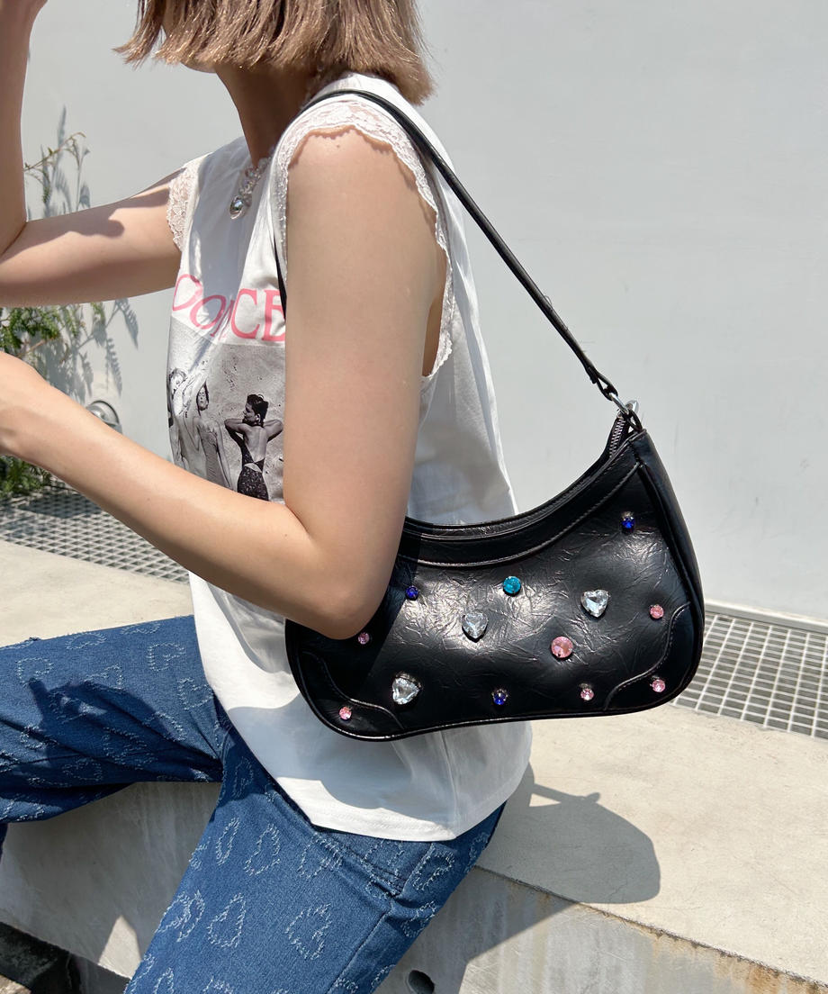 <SL1233603> 2WAYビジューミニショルダー