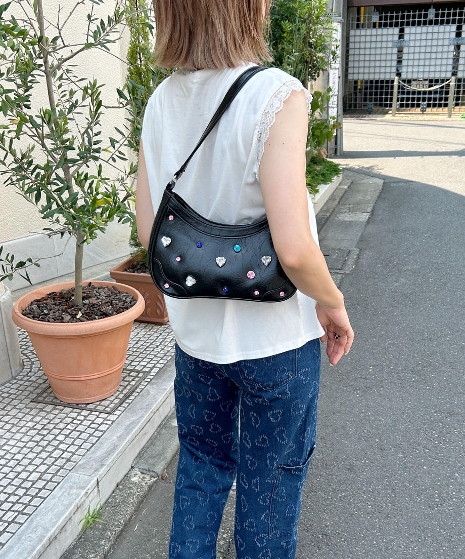 <SL1233603> 2WAYビジューミニショルダー