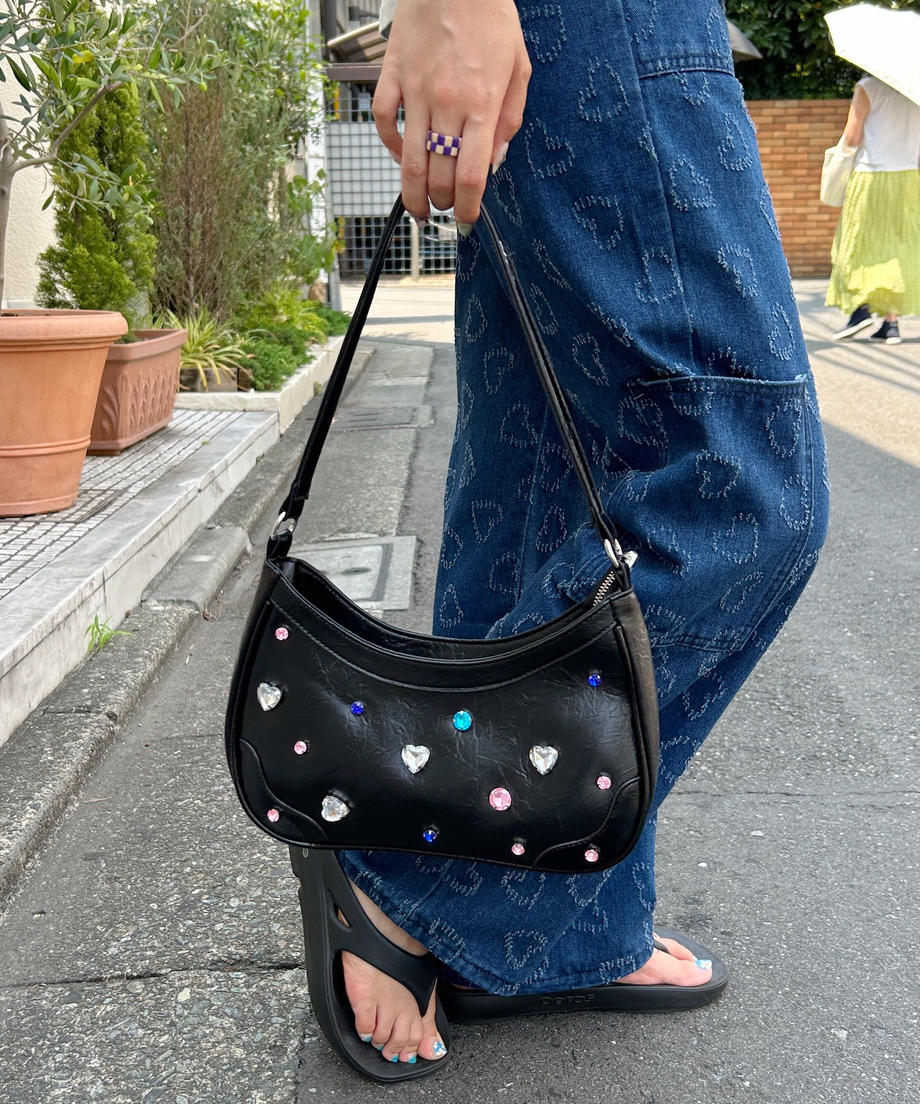 <SL1233603> 2WAYビジューミニショルダー