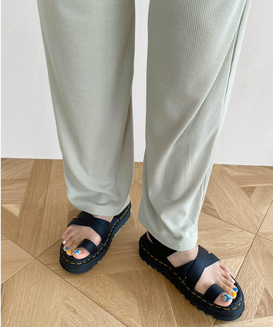 <SL2222783> リラックスリブワイドパンツ