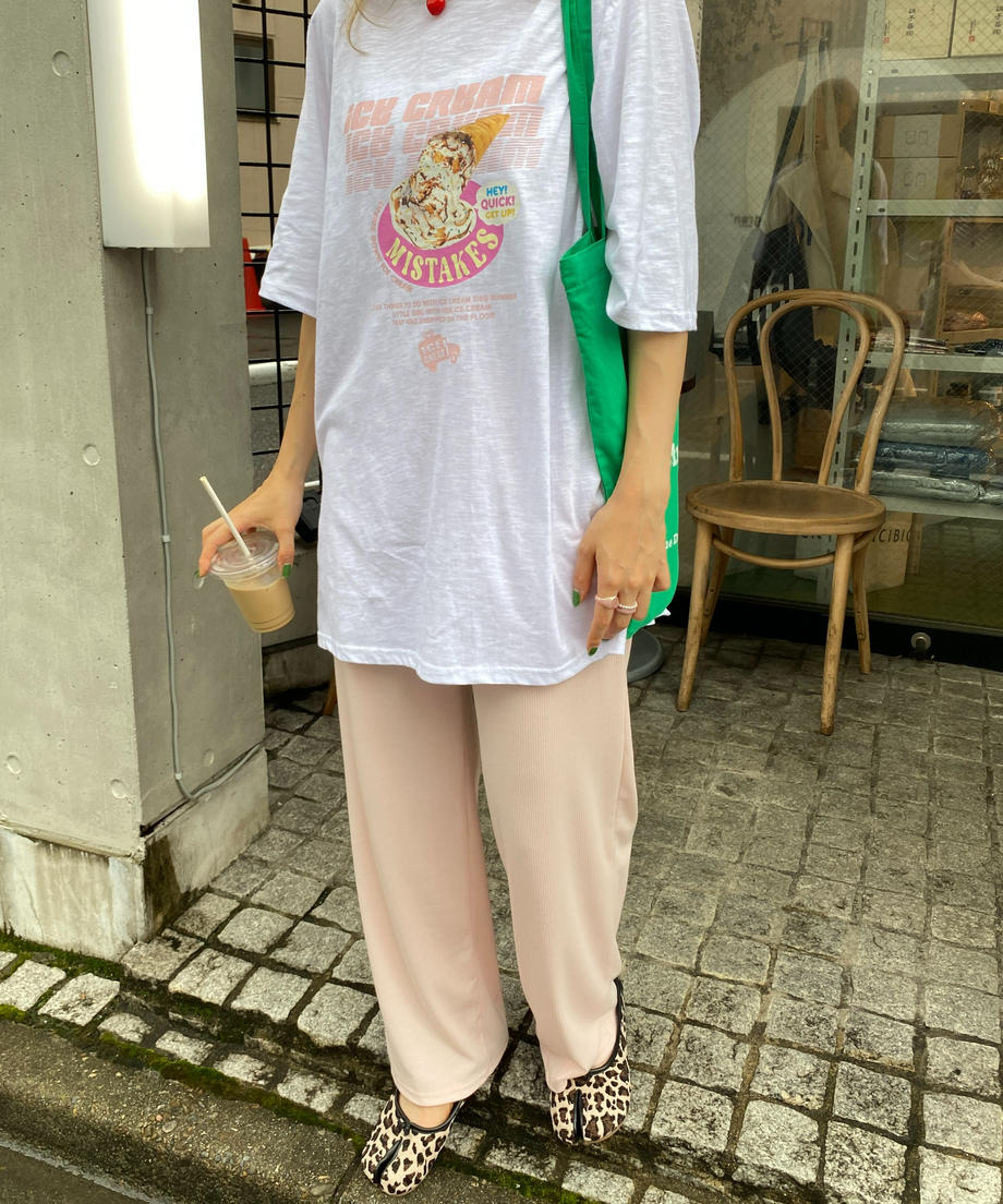 <SL2222783> リラックスリブワイドパンツ